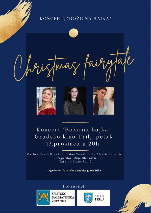 Program humanitarnog koncerta ‘Božićna bajka’ u Trilju