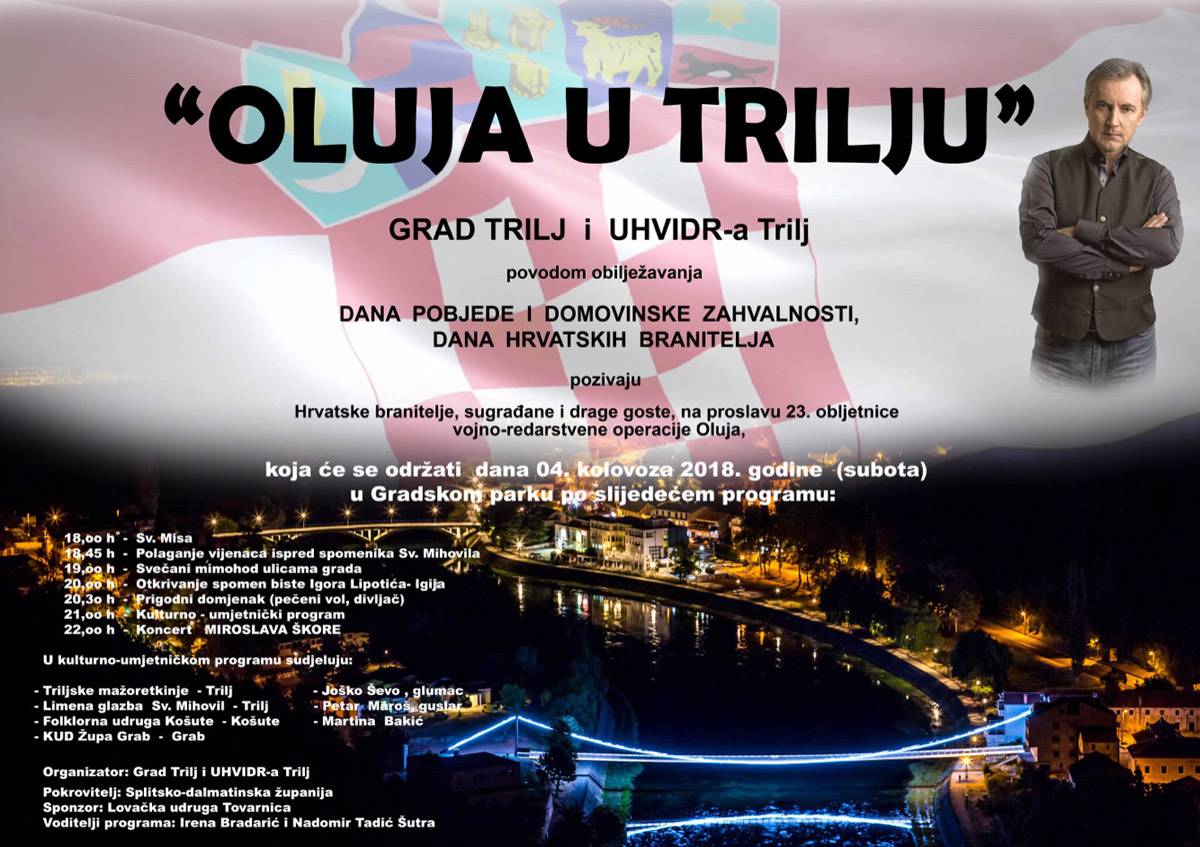 Proslava 23. obljetnice VRO &rdquo;Oluja&rdquo; u Trilju